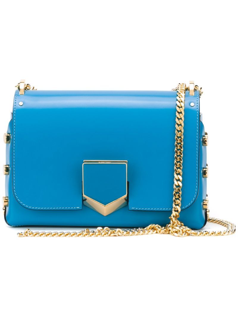 Jimmy Choo petite 'Lockett' shoulder bag, Women's, Blue | FarFetch US