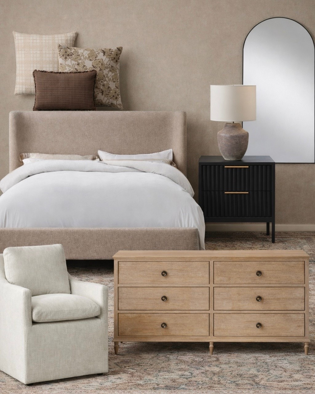 Wayfair Home Finds On Sale. Follow @farmtotablecreations on Instagram for more inspiration.

Chris Loves Julia x Loloi Fern Pillow. Upholstered wingback bed. Two drawer fluted nightstand. Six drawer double dresser. Jules Oriental Power Loomed Polyester Area Rug in Ink / Terracotta. Oversized Arch Solid Wood Floor Mirror with Stand. Resin table lamp. Down Fill Upholstered Armchair. Chris Loves Julia x Loloi Matilda Collection Beige / Mocha Pillow. Chris Loves Julia x Loloi Reversible Dinah Pillow. 



#LTKHome #LTKSaleAlert