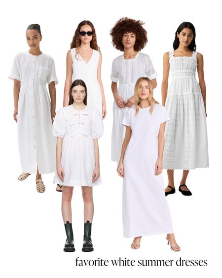 My favorite white summer dresses