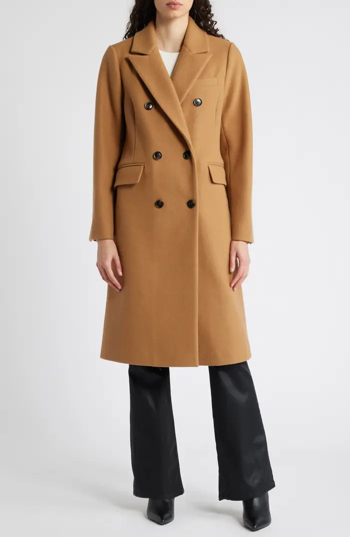Slim Fit Double Breasted Coat | Nordstrom