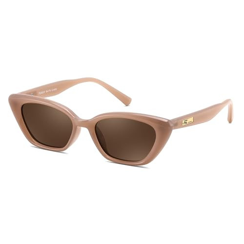 FEISEDY Trendy Polarized Cateye Sunglasses for Women Men Retro Rectangle Narrow Sunnies B4176 | Amazon (US)