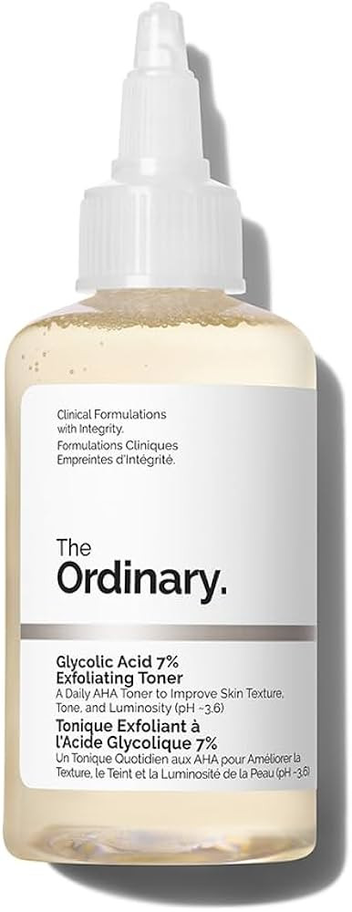 The Ordinary Glycolic Acid 7% Exfoliating Toner, Brightening and Smoothing Daily Toner for More E... | Amazon (US)