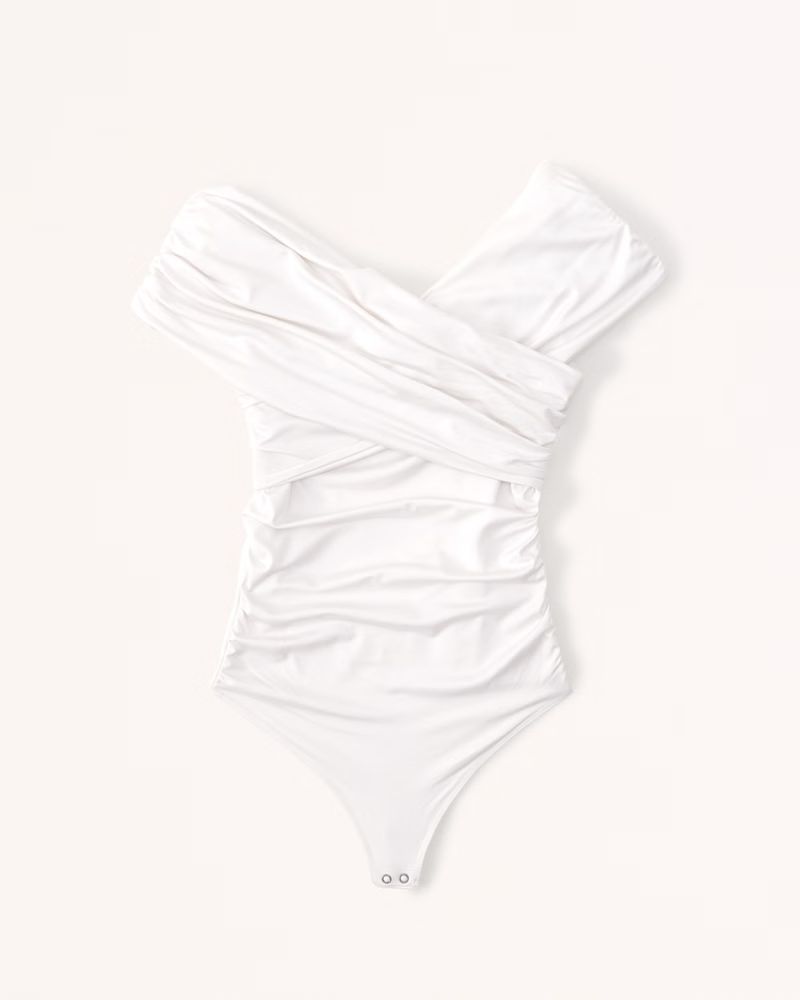 Sleek Seamless Ruched Wrap Bodysuit | Abercrombie & Fitch (US)
