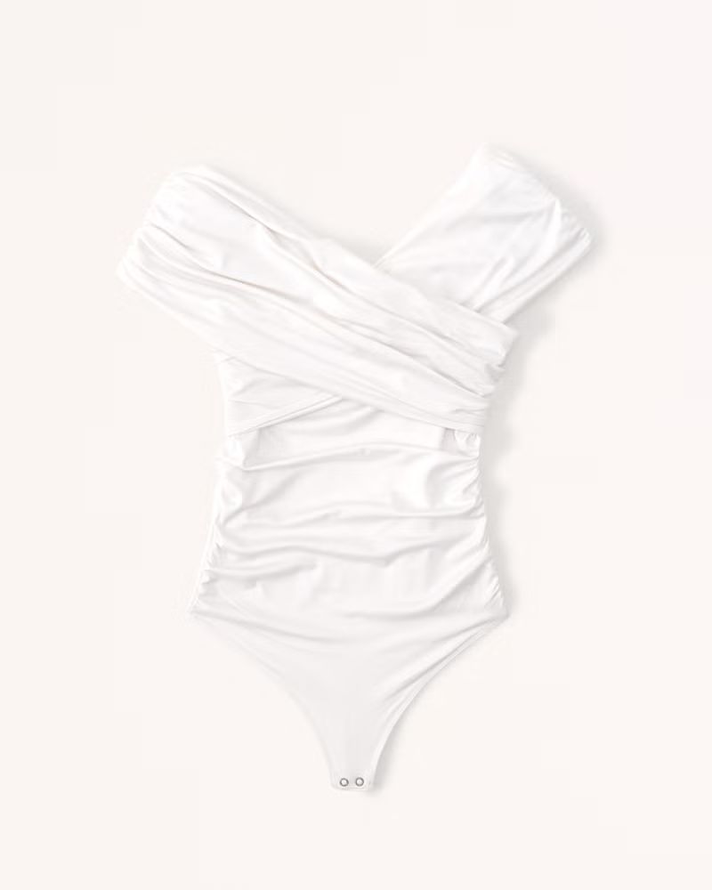 Women's Sleek Seamless Ruched Wrap Bodysuit | Women's Up To 40% Off Select Styles | Abercrombie.c... | Abercrombie & Fitch (US)