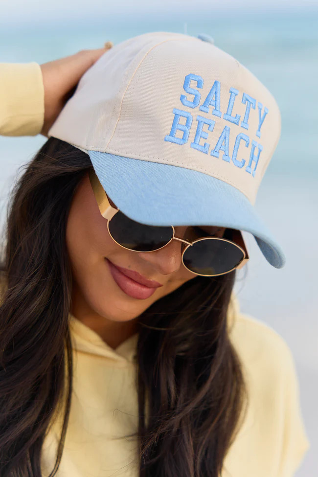 Salty Beach Blue Trucker Hat DOORBUSTER | Pink Lily