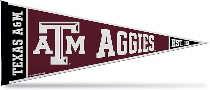 Amazon.com : Rico Industries NCAA Texas A&M Aggies Exclusive 12" x 30" Felt Wall Décor Pennant -... | Amazon (US)