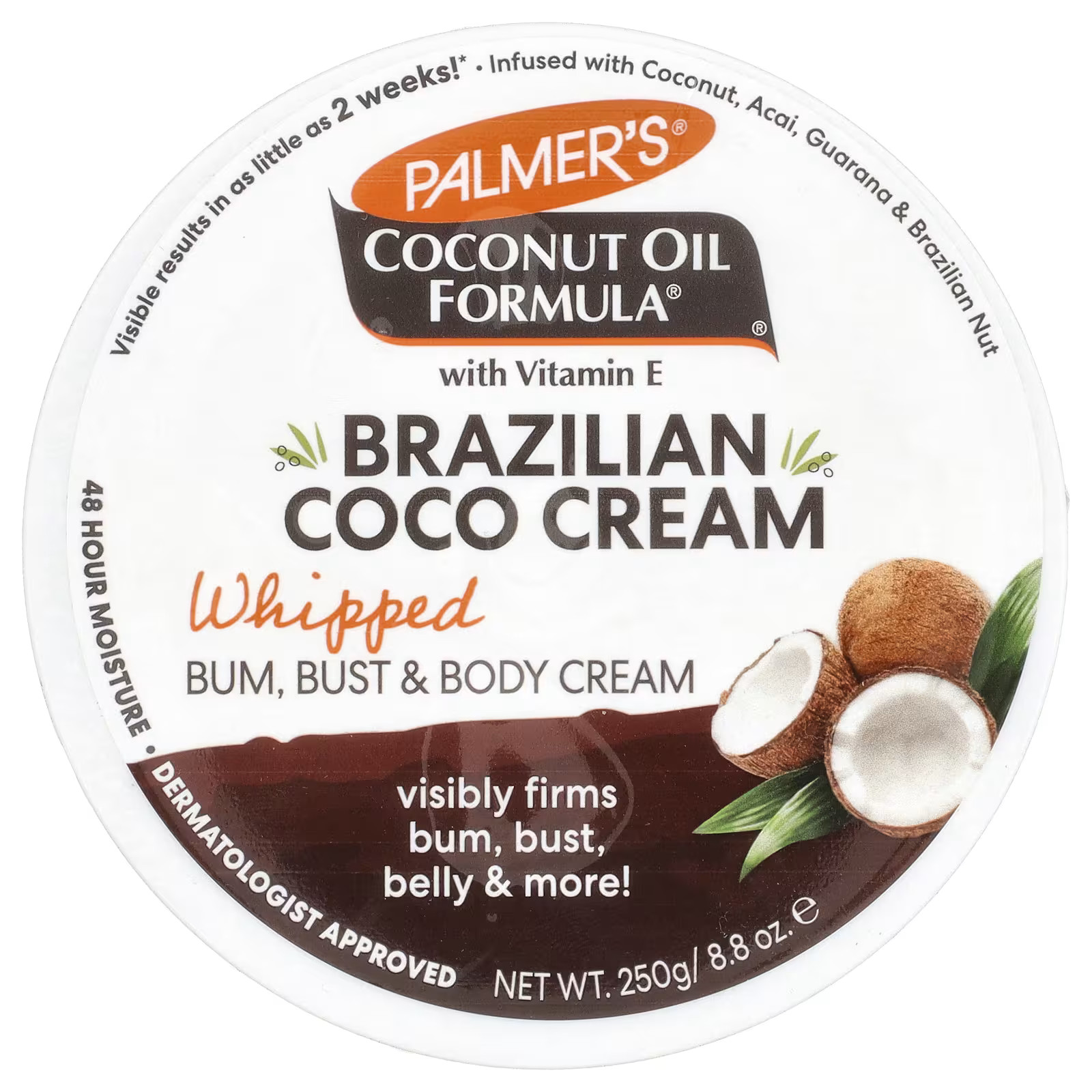 Coconut Oil Formula® with Vitamin E, Brazilian Coco Cream, Whipped, 8.8 oz (250 g) | iHerb