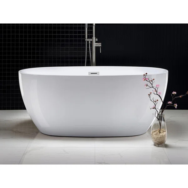 B0018 59'' x 32'' Freestanding Soaking Acrylic Bathtub | Wayfair North America
