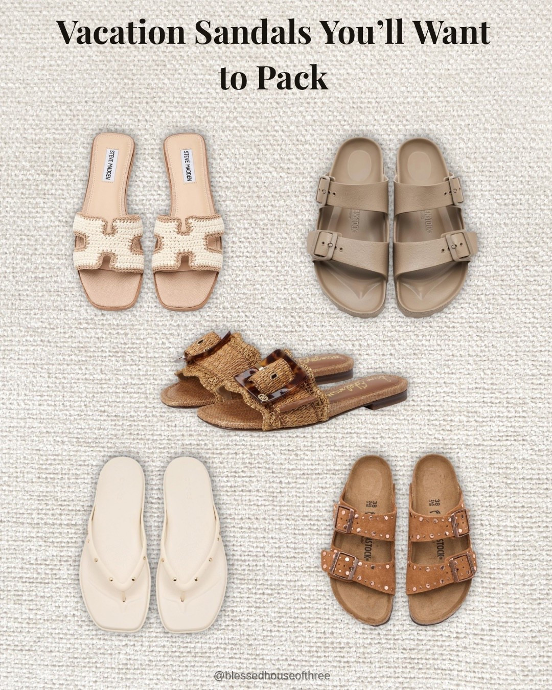 Vacation sandals you’ll want to pack 🤎 these are the kind of styles that make getting dressed easy on warm-weather trips—neutral, versatile, and comfortable enough to wear all day. From casual slides to beach-ready pairs, these are such good options for spring and summer travel. Everything is easy to mix and match with everyday outfits or vacation looks. Follow me on LTK for daily fashion, home decor & Amazon finds.

#LTKSaleAlert #LTKHome