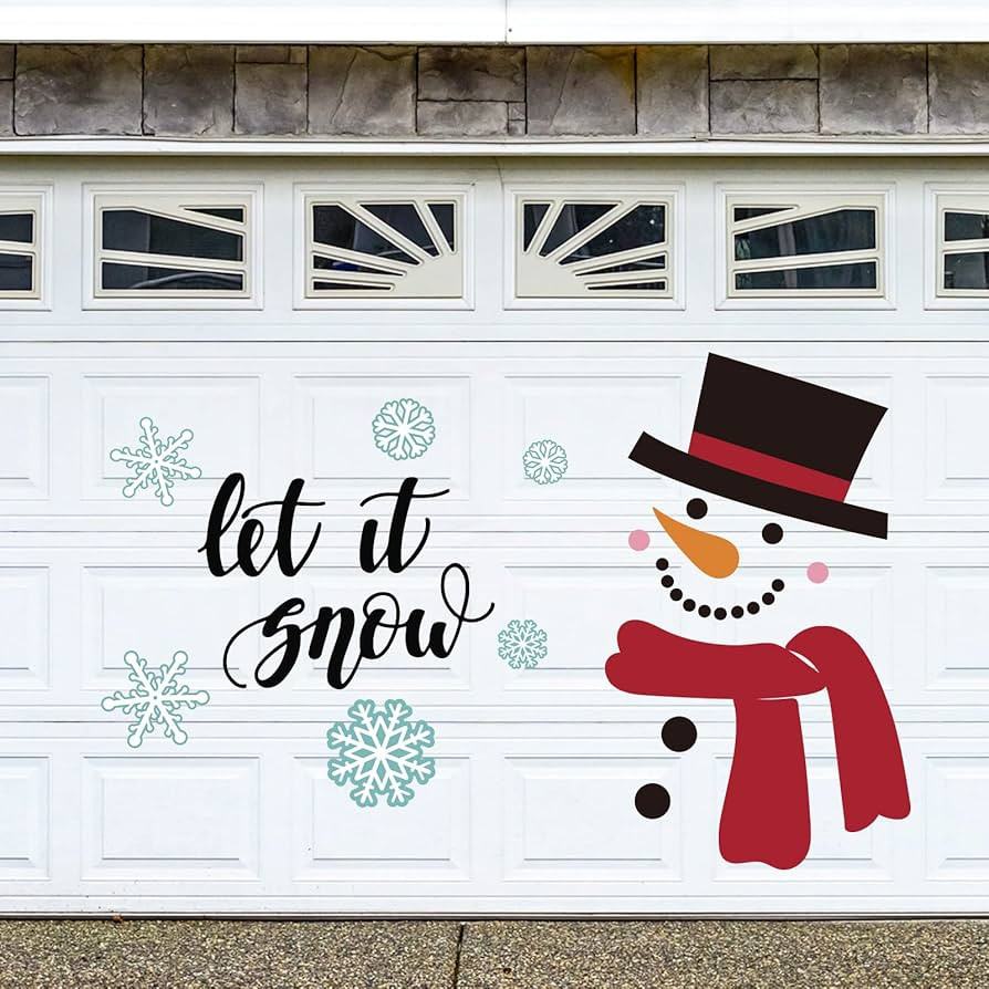 Whaline 21Pcs Christmas Garage Decoration Magnet Stickers Winter Snowman Magnet Decals Refrigerat... | Amazon (US)