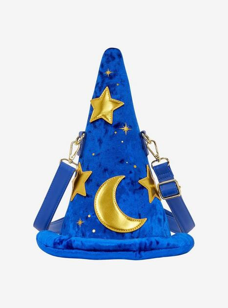 Loungefly Disney Fantasia Sorcerer Mickey Hat Figural Crossbody Bag | BoxLunch