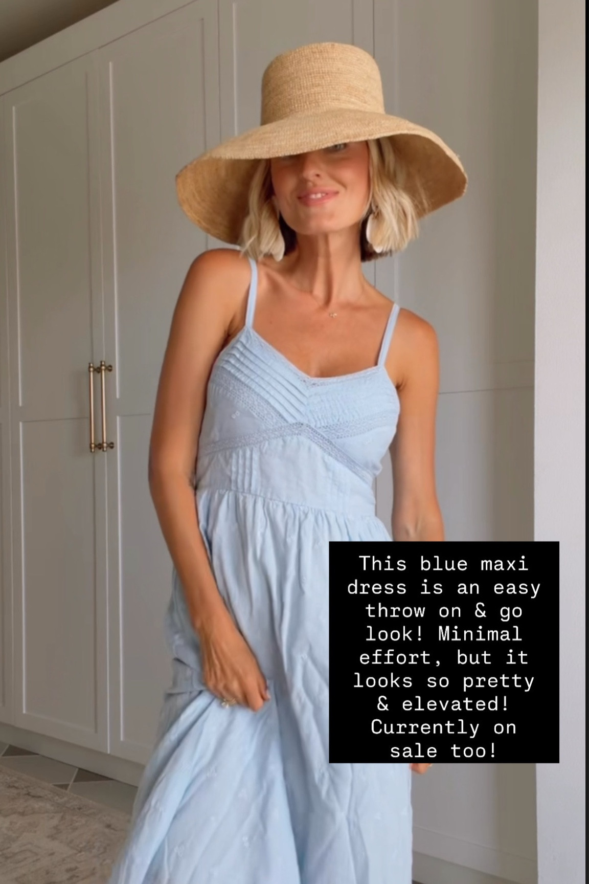 This blue maxi dress is so pretty for summer! I love the eyelet details on the bottom! Currently on sale! Wearing an XS!

Loverly Grey, Target sale, Memorial Day sale, summer dress 

#LTKSaleAlert #LTKSeasonal