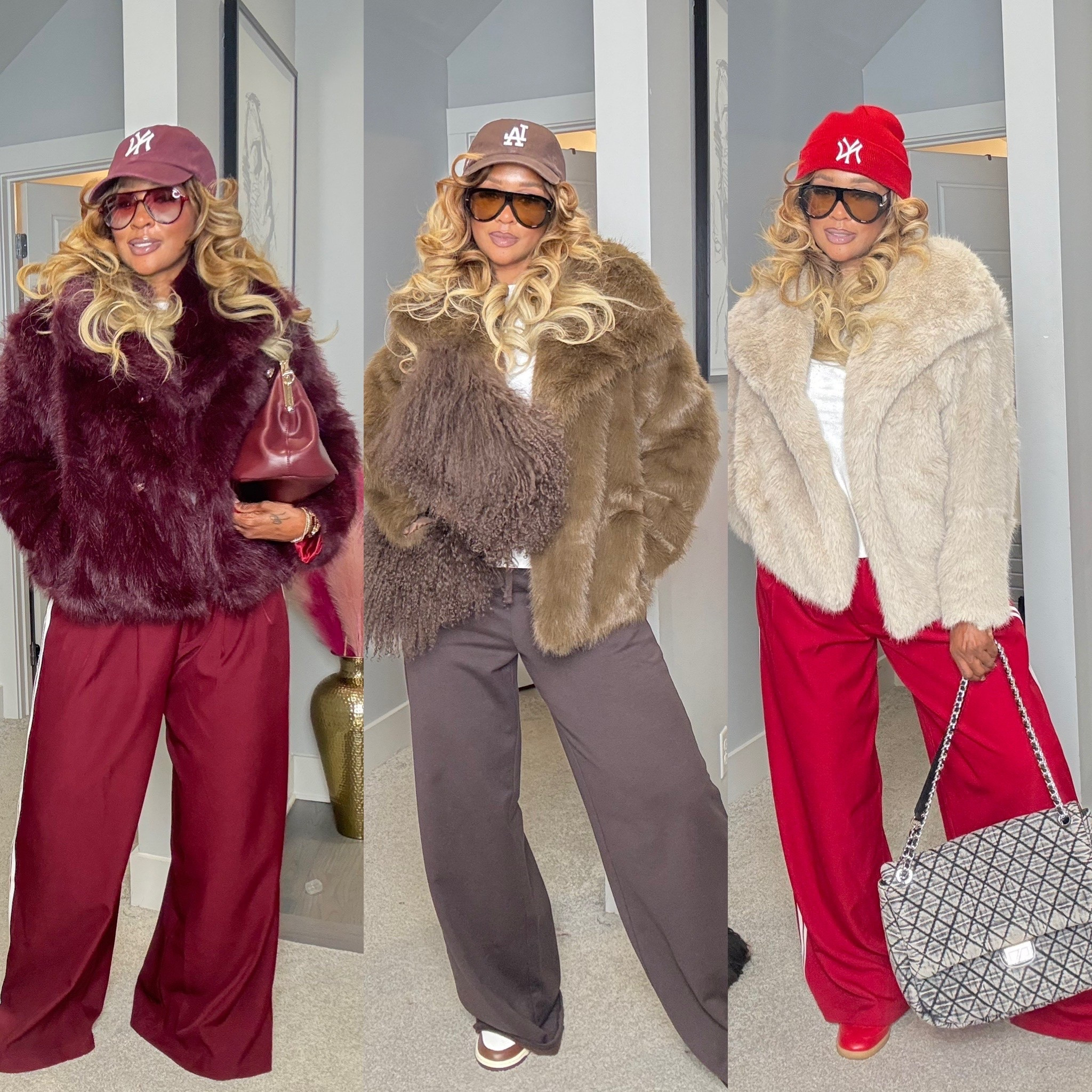 Coat size Large
Shirt size Medium 
Pants size Medium 