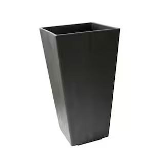 10 in. x 20 in. Slate Rubber Self-Watering Planter | The Home Depot