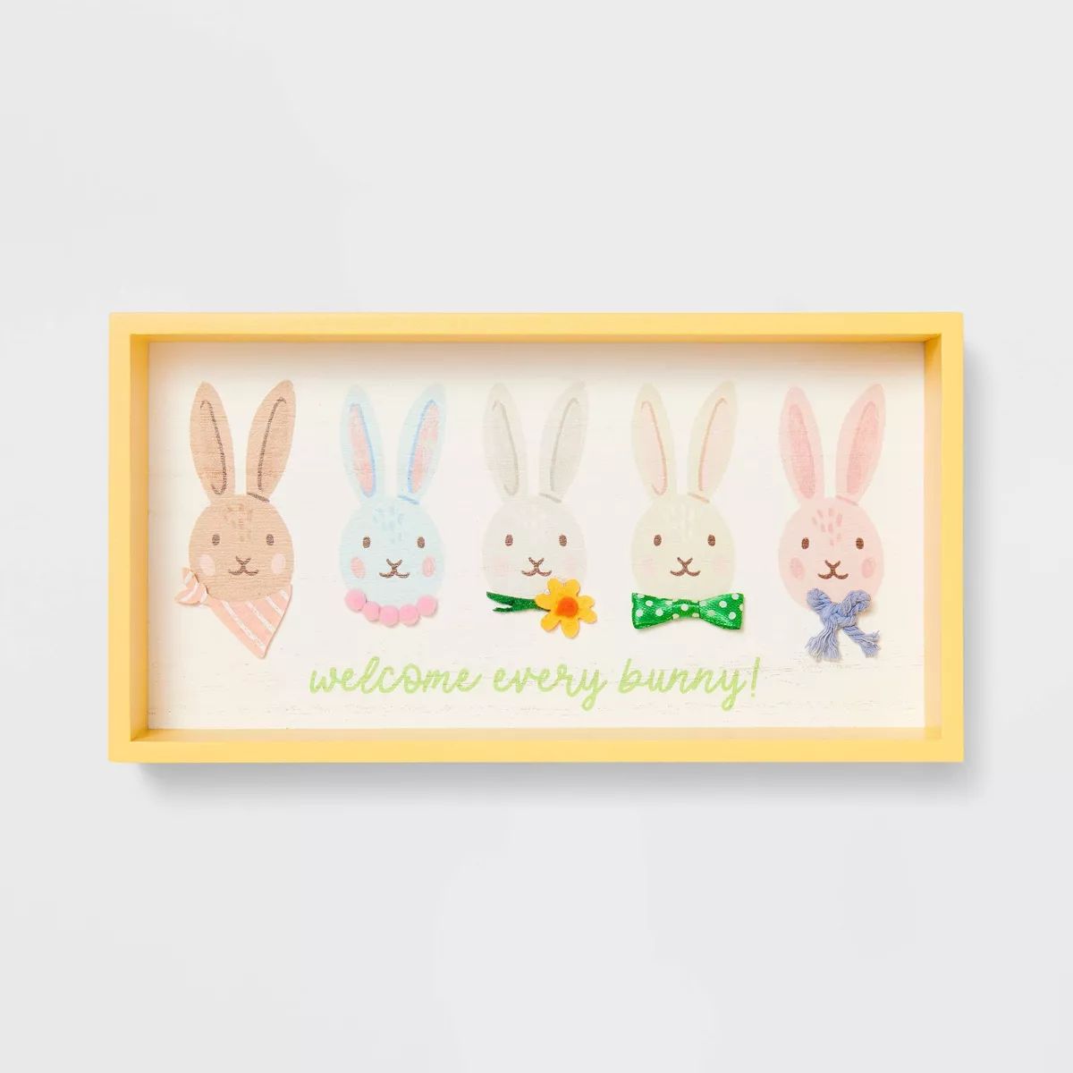 Easter Wood Shadowbox Welcome Every Bunny - Spritz™ | Target