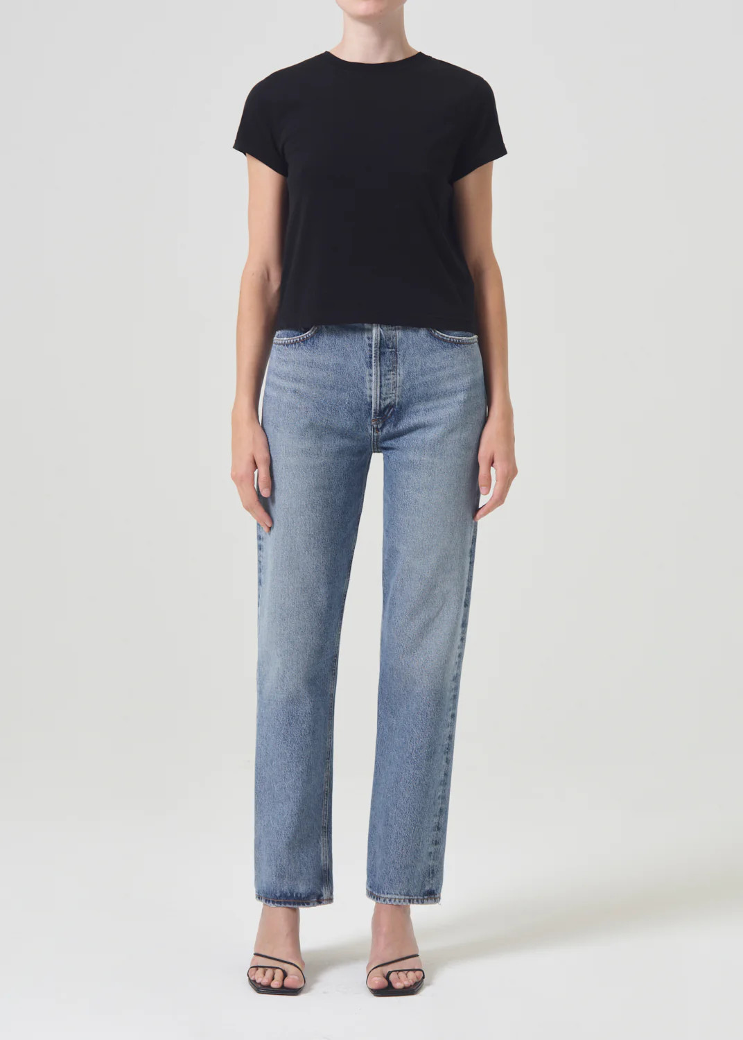 90's Pinch Waist High Rise Straight in Navigate | AGOLDE