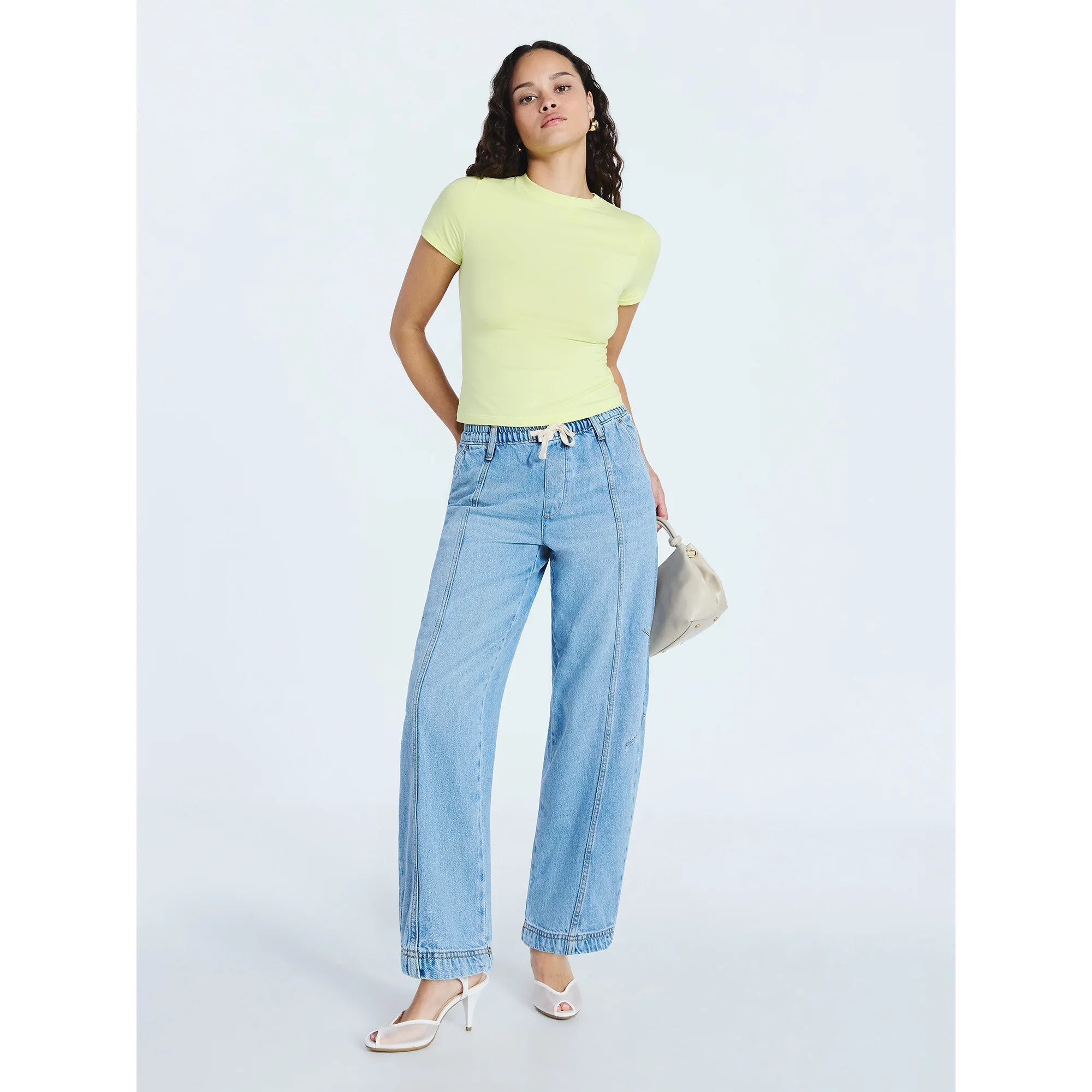 Scoop Women's Pull-on Crop Barrel Pants, Sizes XS-XXL | Walmart (US)