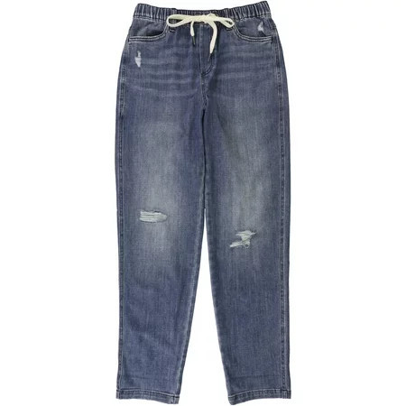 American Eagle Womens Drawstring Waist Loose Fit Jeans Blue X-Small | Walmart (US)