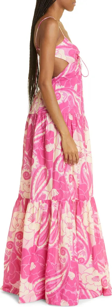 Tropical Groove Beaded Tassel Midi Dress | Nordstrom