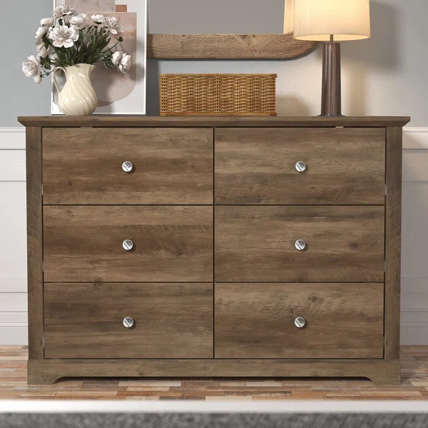 Kepner 6 Drawer 46.3'' W Double Dresser | Wayfair North America