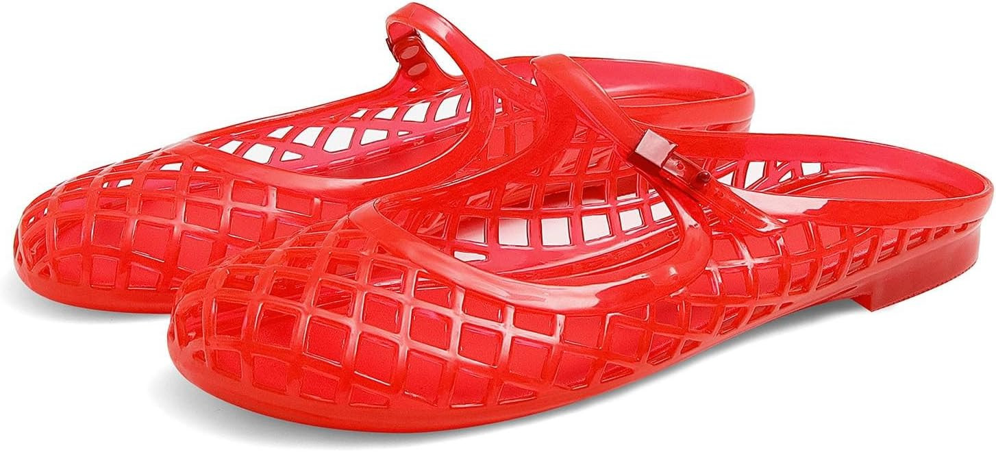 Jelly Sandals for Women Clear Sandals Jelly Shoes Women Mary Jane Mules Open Toe Slides Cute Comf... | Amazon (US)