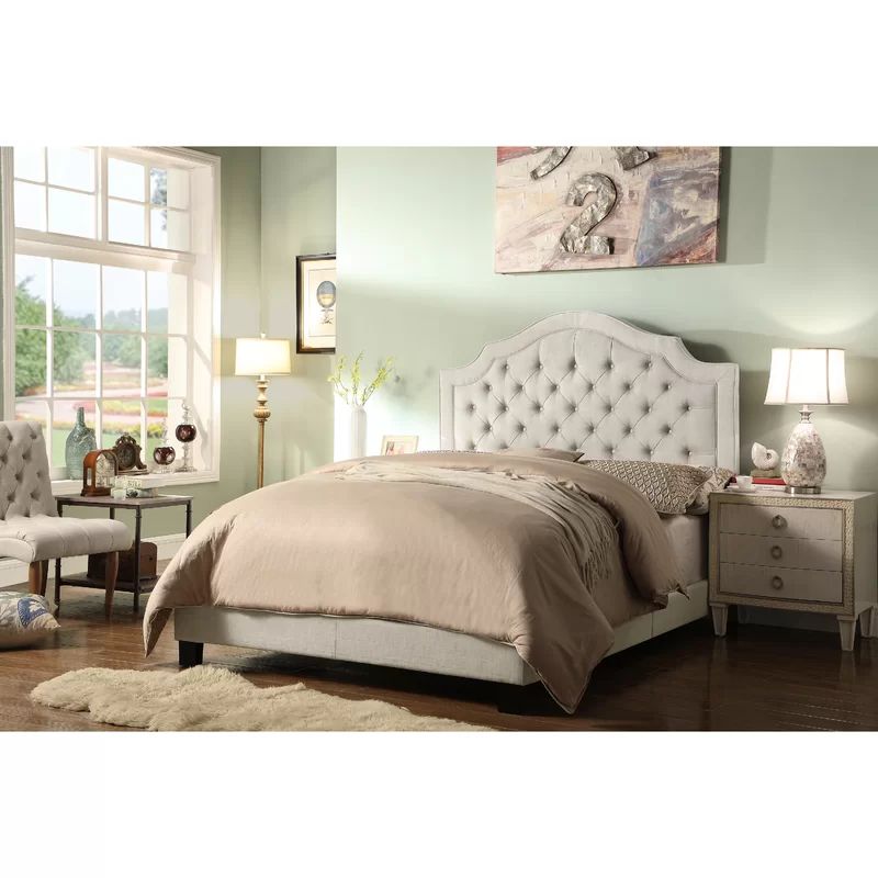 Swanley Tufted Upholstered Low Profile Standard Bed | Wayfair North America