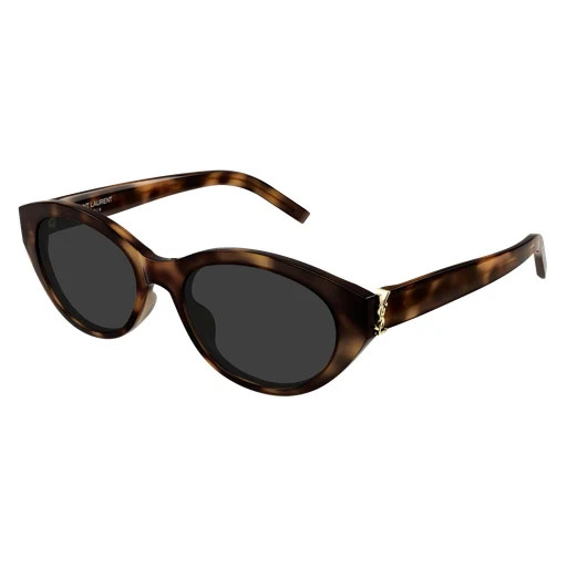 Saint Laurent SL M148 Sunglasses 003 - Havana - Grey Women Oval | Designer Optics