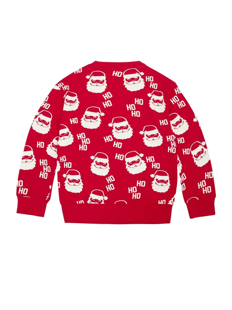 Holiday Time Boys Christmas Sweatshirt, Sizes 4-18 & Plus | Walmart (US)