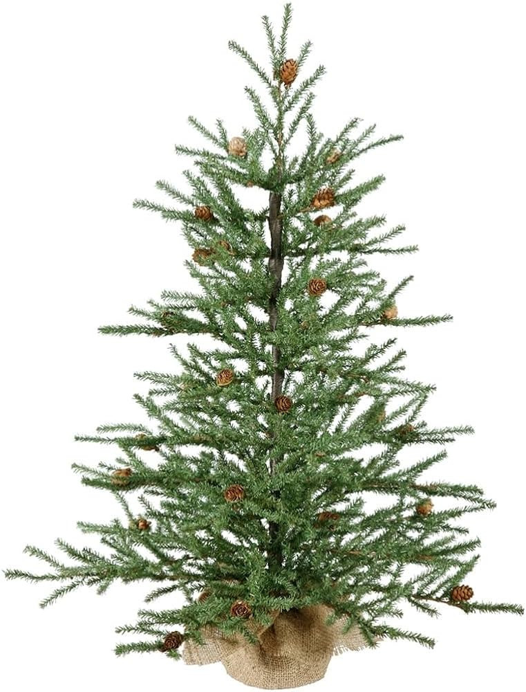 Vickerman 30" Caramel Pine Artificial Christmas Tree Unlit- Featuring 684 PVC Tips - Pine Cone Ac... | Amazon (US)