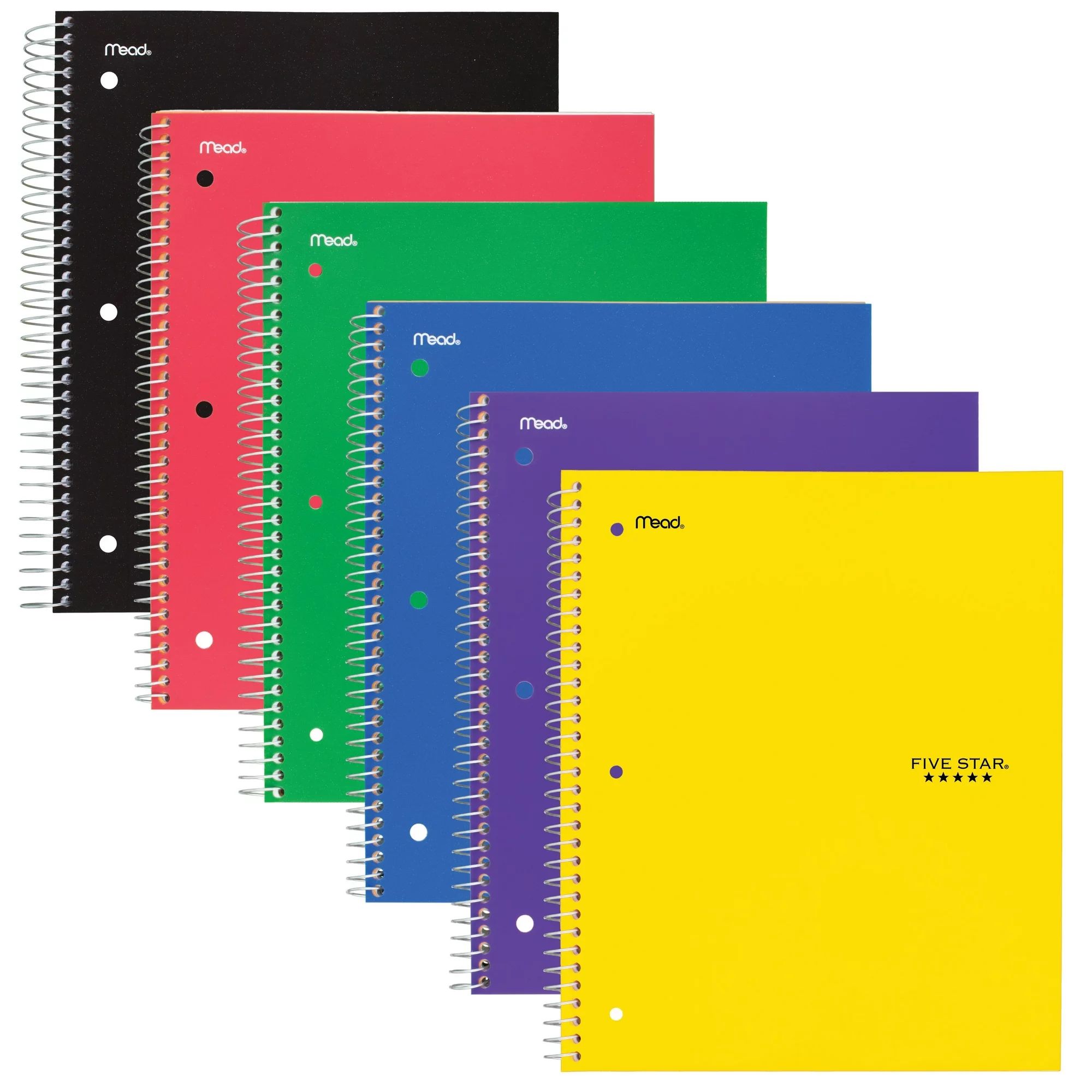 Five Star 5 Subject College Ruled Wirebound Notebook, 11" x 8 1/2", Color Choice Will Vary (08969... | Walmart (US)