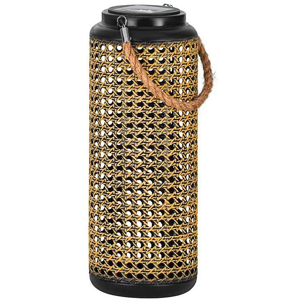 Solar Outdoor Cylinder LED Table Lamp with Handle | Lumens