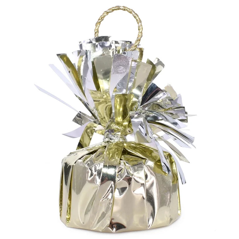 Way to Celebrate Party Adult Balloon Weight Gold - 1 Pc/Pack | Walmart (US)