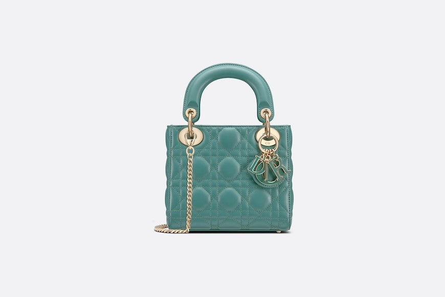 Mini Lady Dior Bag Tundra Green Cannage Lambskin | Dior Beauty (US)