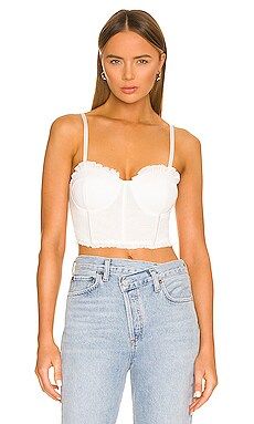 superdown Oaklynn Bustier Corset Top in White from Revolve.com | Revolve Clothing (Global)