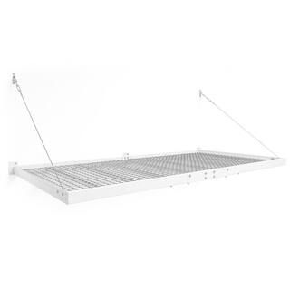 NewAge Products Pro Series 48 in. x 96 in. Steel Garage Wall Shelving in White 40401 | The Home Depot