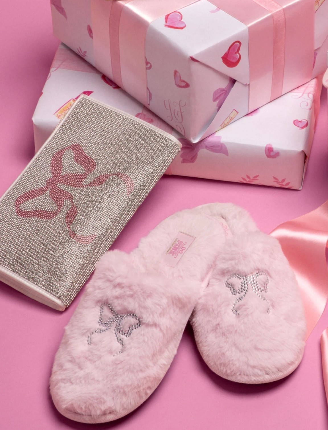 LoveShackFancy x PINK slippers, pink bow slippers, fuzzy pink slippers, coquette slippers, girly loungewear, bow rhinestone slippers, VS Pink accessories, sparkly bow clutch, rhinestone bow bag, soft girl aesthetic, coquette aesthetic, pastel pink accessories, holiday gift ideas, Valentine’s Day gift, cute cozy slippers, trending VS Pink collab, LoveShackFancy accessories, bow print aesthetic, girly glam style, pink bedroom aesthetic, LSF x PINK, luxe pink slippers, cozy gift ideas, pink girly gifts

#LTKHoliday #LTKselfcare