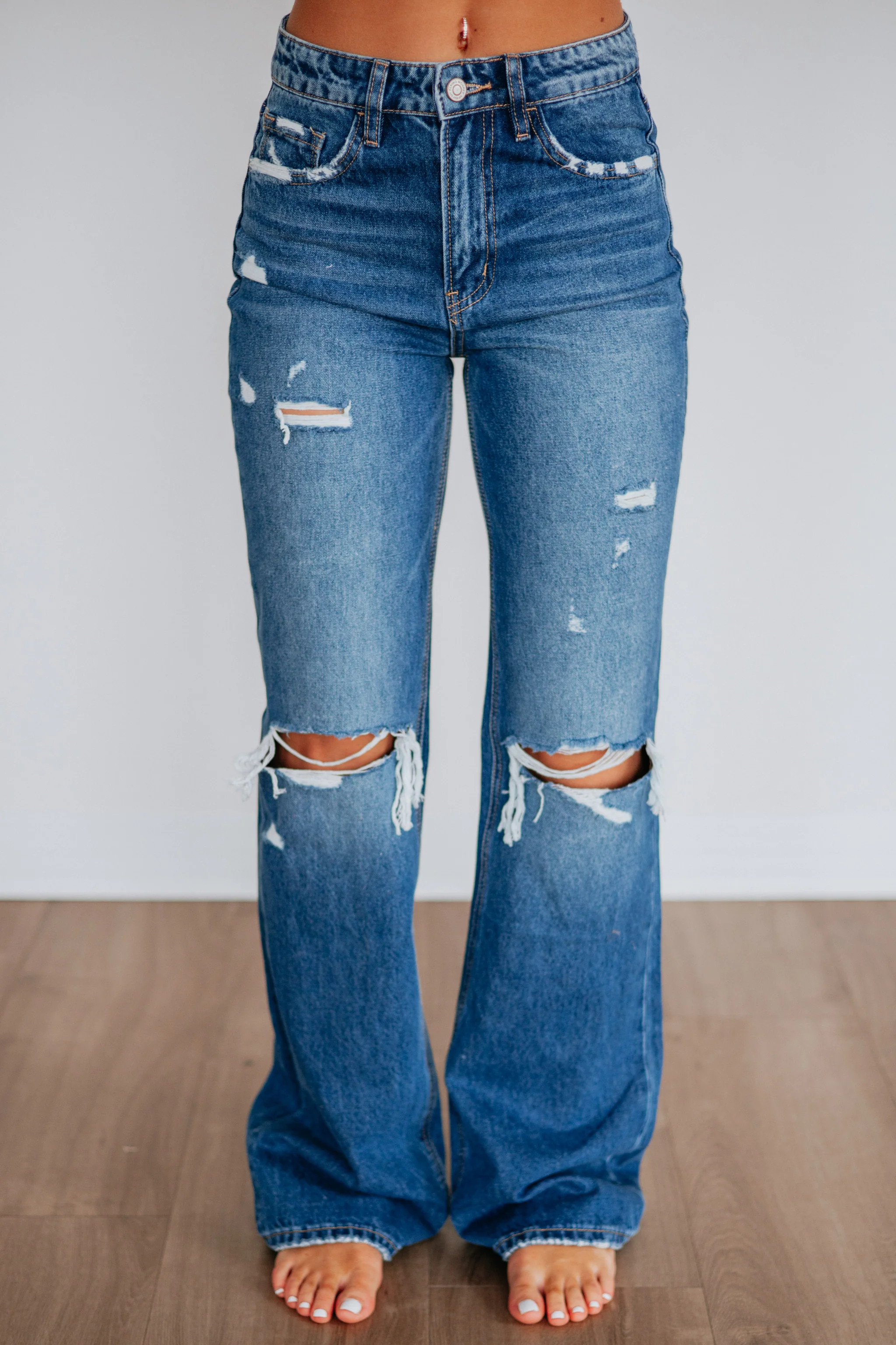 Thea Flying Monkey Jeans - Dark Wash | Wild Oak Boutique