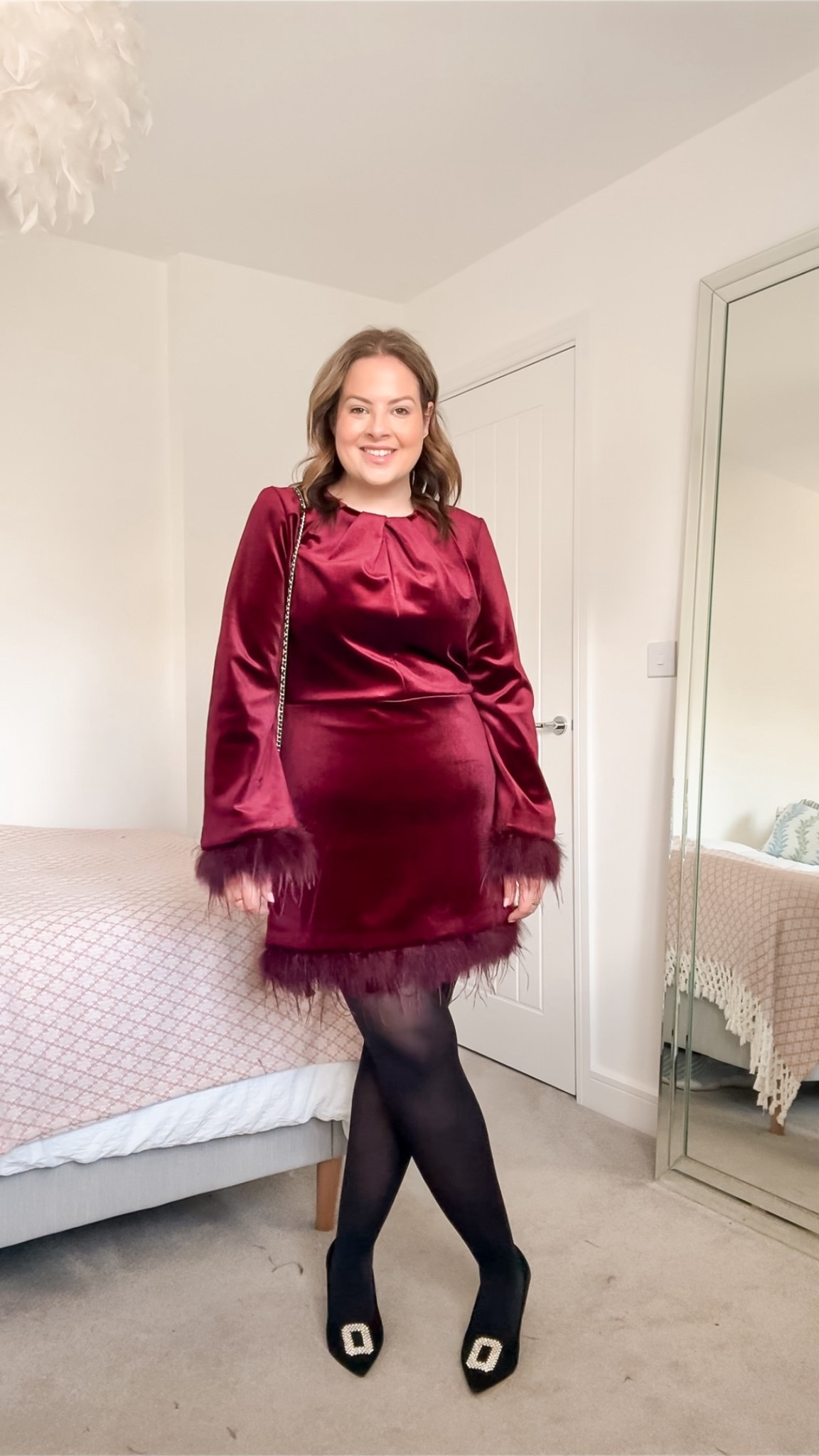 9 days of curvy festive outfits | day 4 

Burgundy dress, Christmas party outfits, Christmas party dress, party dress, feather dress 

#LTKfestive #LTKmidsize #LTKpartywear