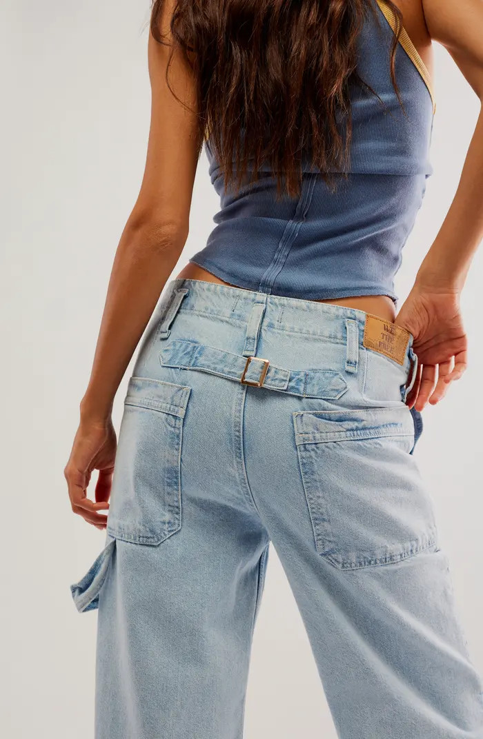 Major Leagues Wide Leg Crop Jeans | Nordstrom