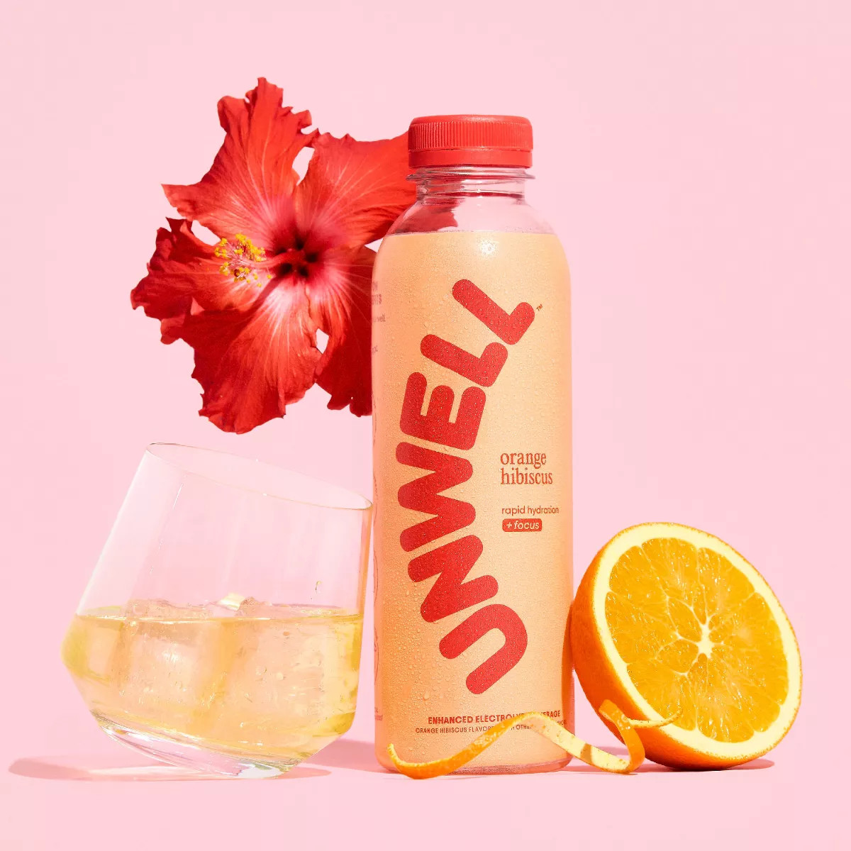 Unwell Orange Hibiscus Hydration Electrolyte Drink for Rapid Hydration + Focus - 16.9 fl oz Bottl... | Target