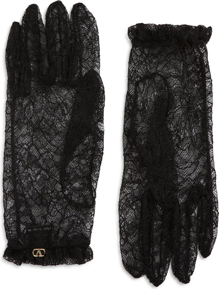 VLOGO Sheer Floral Lace Gloves | Nordstrom