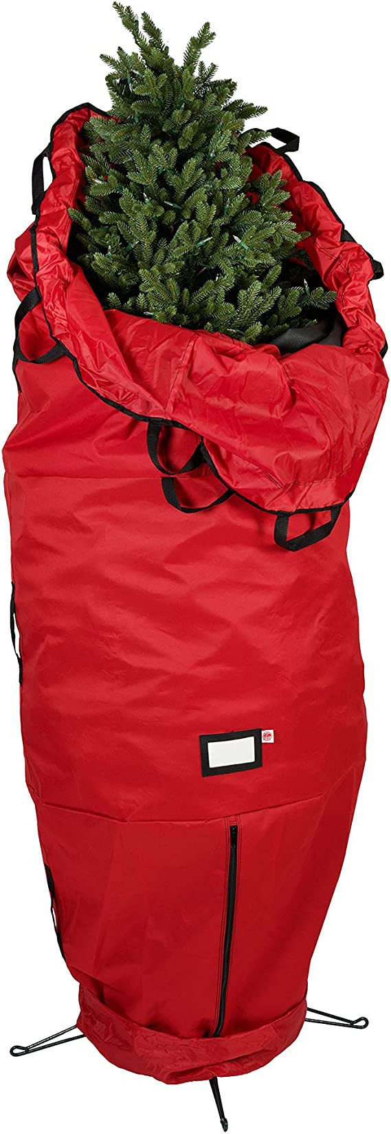 [Red Upright Tree Storage Bag] - 9 Foot Christmas Tree Storage Bag | Store Your Artificial Trees ... | Amazon (US)
