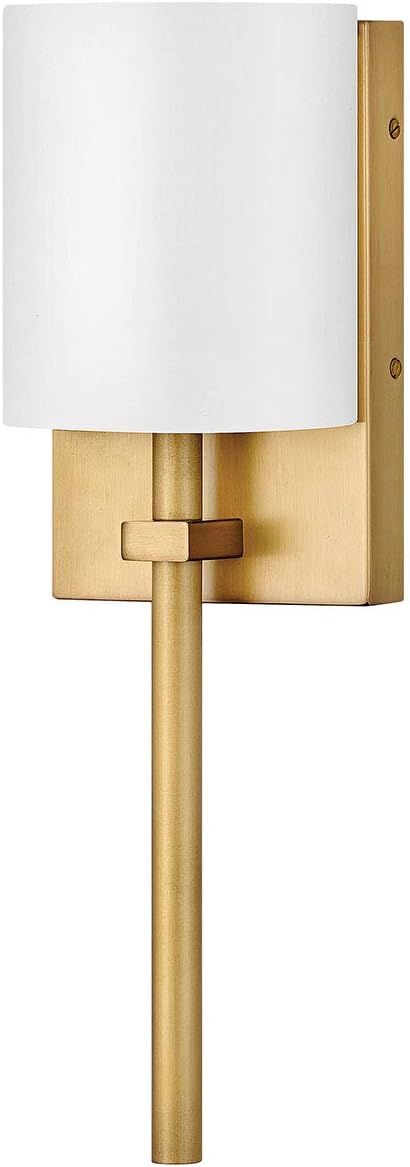 Hinkley Avenue Collection 17" One Light 16W Integrated LED Wall Sconce, Heritage Brass w/White Ac... | Amazon (US)