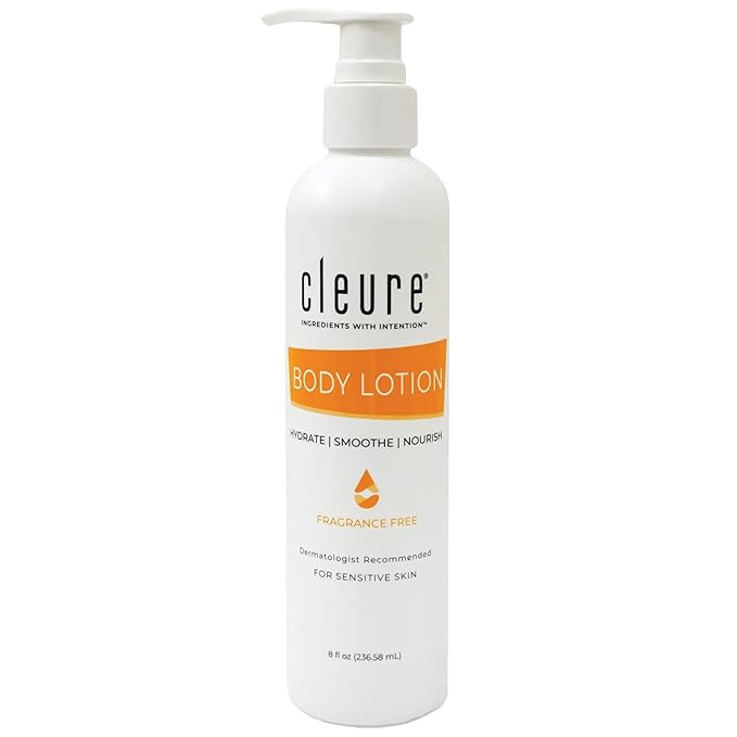 Cleure Body Lotion for Sensitive Skin - Daily Moisturizer with Shea Butter & Vitamin E - Fragranc... | Amazon (US)