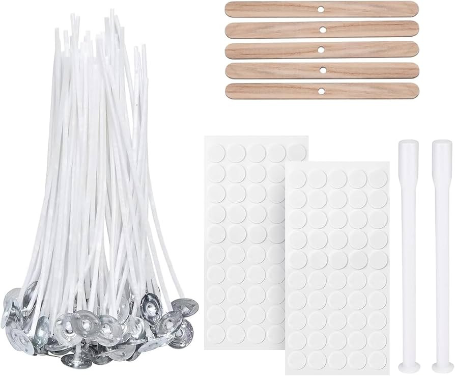VABNEER 100 Piece 100% Natural Cotton Candle Wick for Candle Making Candle DIY (10cm/4in) | Amazon (CA)