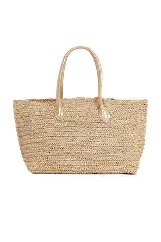 florabella Melia Tote Bag in Almond & Silver from Revolve.com | Revolve Clothing (Global)
