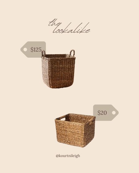 Found a great Lookalike for The Citizenry square storage baskets, we love! This dupe is $20, a fraction of the cost! Both are perfect decor for Fall! 

#LTKunder50 #LTKsalealert #LTKhome