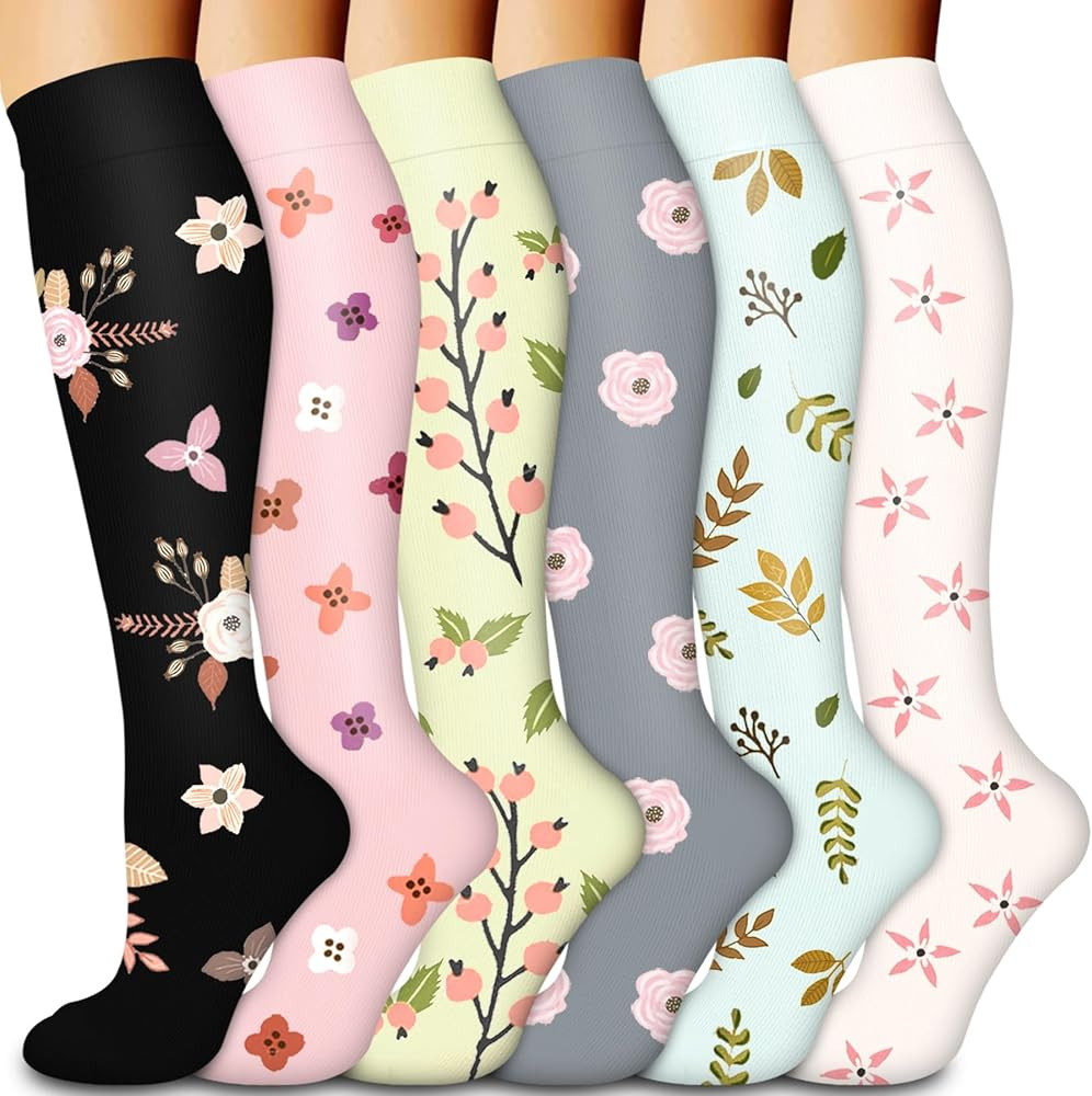 Laite Hebe Compression Socks for Women & Men Circulation(6 pairs)-Graduated Supports Socks for Ru... | Amazon (US)
