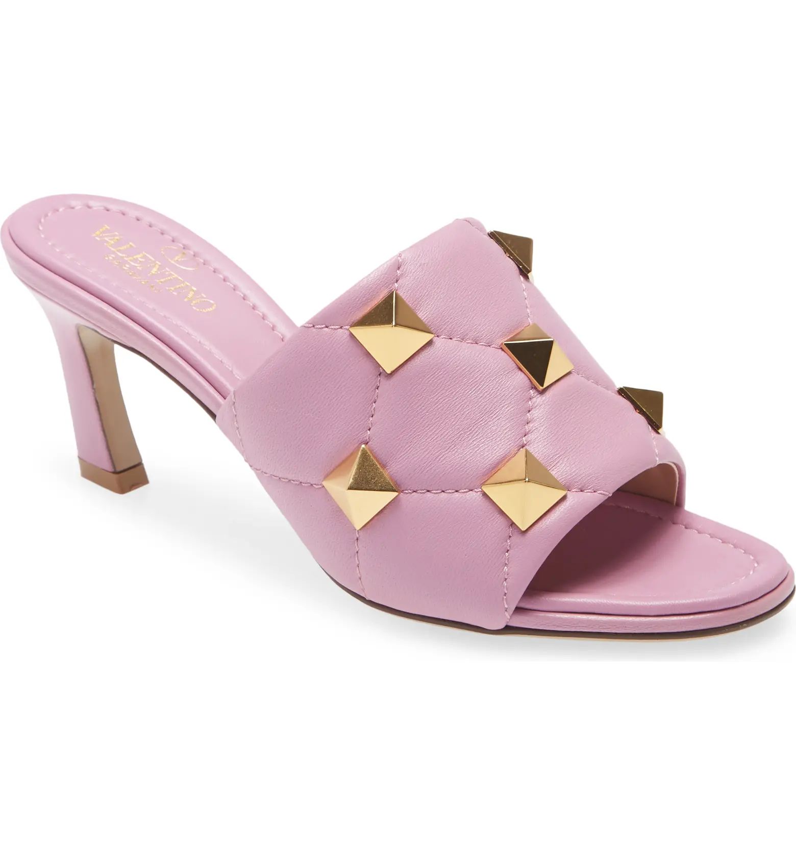 Roman Stud Matelassé Slide Sandal | Nordstrom