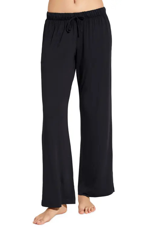 Eberjey Gisele Stretch Modal Pajama Pants in Black at Nordstrom, Size Medium | Nordstrom
